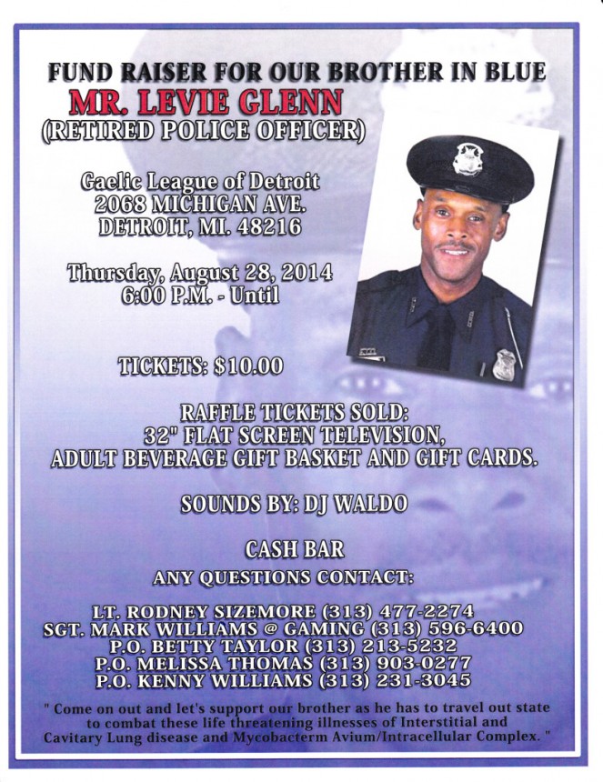 Fund Raiser for Retired Officer Levie Glenn