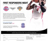 DPLSA Detroit Basketball First Responder Night Thursday, February 4, 2016 7:30 pm Detroit Pistons vs New York Knicks