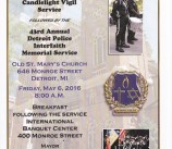 43rd Annual Detroit Police Department Interfaith Memorial