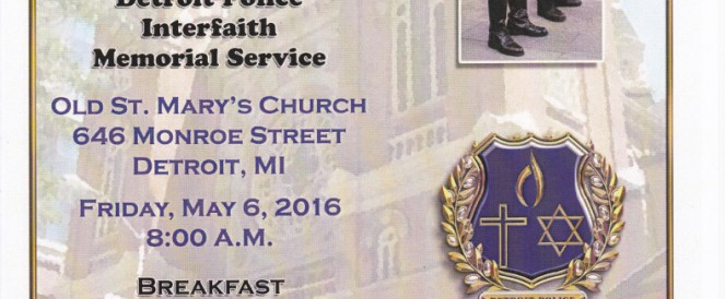 43rd Annual Detroit Police Department Interfaith Memorial